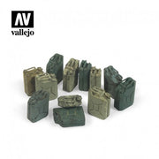 Vallejo Scenics 1/35 German Jerrycan Set - 12 Resin Cans– product image 1
