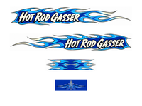Hot Rod Gasser Blue printable decal artwork