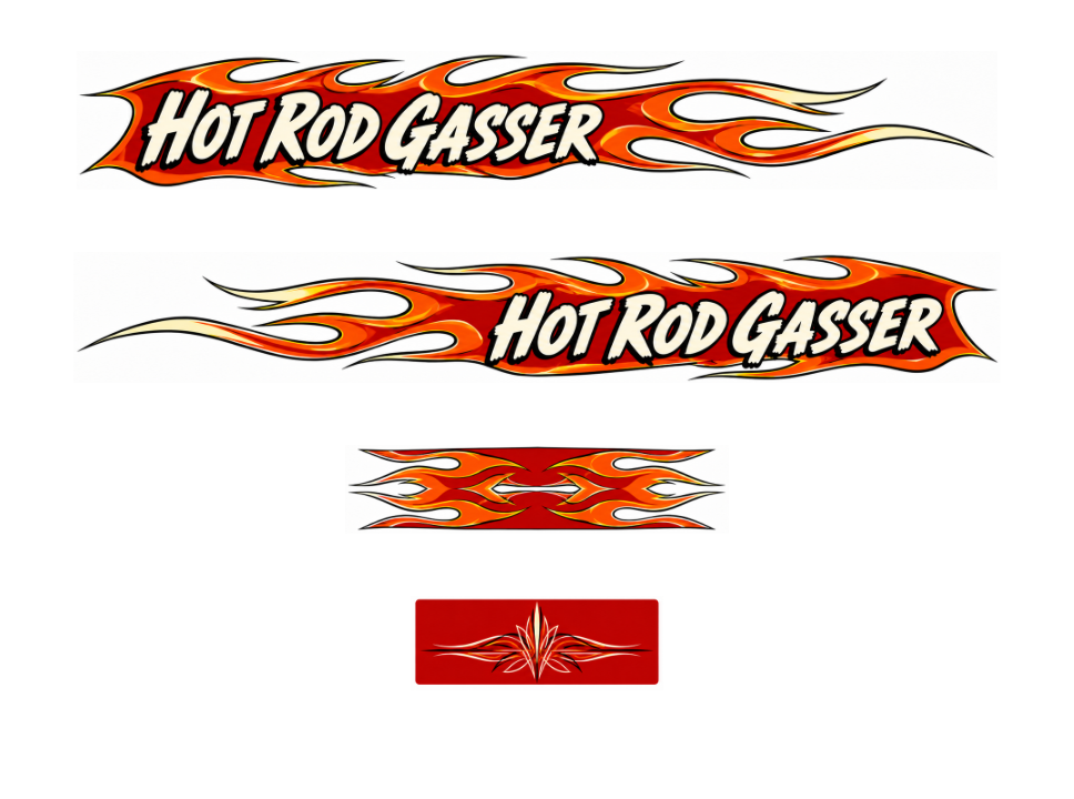 Hot Rod Gasser Red printable decal artwork