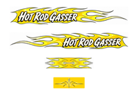 Hot Rod Gasser Yellow printable decal artwork