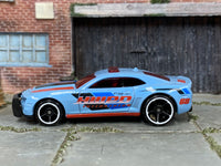 Hot Wheels '10 Camaro SS light blue HWPD Interceptor 68, left side view