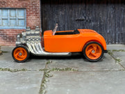 Hot Wheels 1996 McDonald's Roadster orange Hot Hubs right-side view