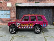 1997 Hot Wheels Range Rover pearl magenta Biff Bam Boom loose truck, right-side view