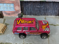 1997 Hot Wheels Range Rover pearl magenta Biff Bam Boom loose truck, top view