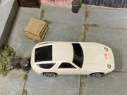 Hot Wheels 1998 Porsche 928 pearl white top view