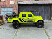 Hot Wheels '20 Jeep Gladiator lime green BFGoodrich, right side view