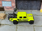 Hot Wheels '20 Jeep Gladiator lime green BFGoodrich, top view
