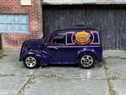2000 Hot Wheels Anglia Panel Truck purple Jonathan's Express Delivery loose truck, left-side view