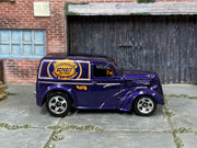 2000 Hot Wheels Anglia Panel Truck purple Jonathan's Express Delivery loose truck, right-side view