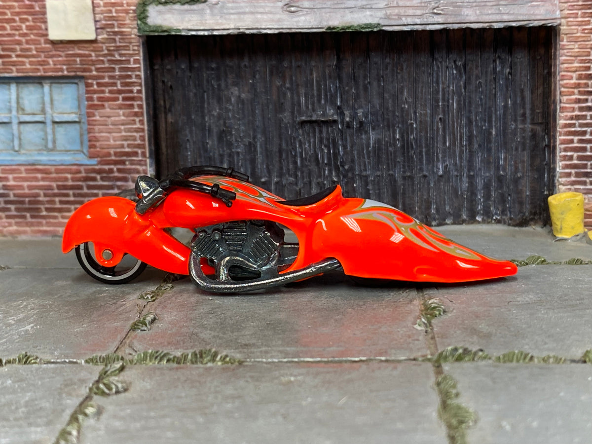 Hot Wheels 2000 Blast Lane orange right-side view