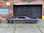 2000 Hot Wheels Hammered Coupe metalflake purple 24394 loose car, left-side view