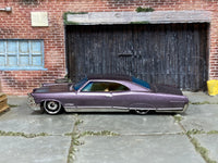2000 Hot Wheels Hammered Coupe metalflake purple 24394 loose car, left-side view