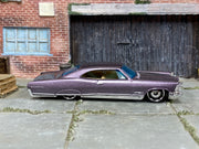 2000 Hot Wheels Hammered Coupe metalflake purple 24394 loose car, right-side view