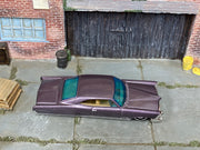 2000 Hot Wheels Hammered Coupe metalflake purple 24394 loose car, top view