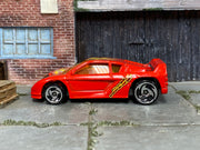 2000 Hot Wheels Zender Fact 4 red 25395 loose car, left-side view