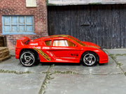 2000 Hot Wheels Zender Fact 4 red 25395 loose car, right-side view
