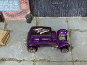 Hot Wheels 2002 Classic '32 Ford Vicky purple Red Lines top view