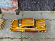 Hot Wheels 2010 Tail Dragger satin gold Wayne's Garage top view