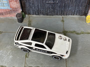 Hot Wheels 2013 Toyota AE-86 Corolla white and black top view