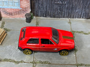Hot Wheels 2014 Volkswagen Golf Holiday Hot Rods red top view