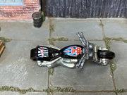 Hot Wheels 2017 Blast Lane black HW Moto top view