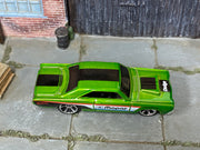 Hot Wheels 2020 '68 Dodge Dart green Mopar top view