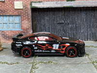 Hot Wheels 2020 Ford Mustang Shelby GT500 black number 11, right side view
