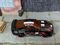 Hot Wheels 2020 Ford Mustang Shelby GT500 black number 11, top view