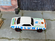 2021 Hot Wheels '67 Camaro Worldwide Optimism white loose car, newly received unit top view