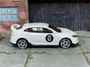 2023 Hot Wheels '99 Honda Civic Type R Championship White Chasing JS loose car, left-side view