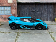 2024 Hot Wheels Czinger 21C Blue My Mind loose car, right-side view