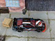 2024 Hot Wheels Gazella R black Nightburnerz loose car, top view