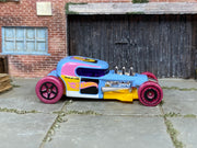 Hot Wheels 2024 Mod Rod HW Art Cars baby blue left-side view