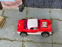 2024 Hot Wheels The Nash red and white multipack-exclusive loose car, top view