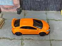 2025 Hot Wheels '16 Honda Civic Type R metalflake orange loose car, top view