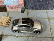 2025 Hot Wheels 2012 Volkswagen Beetle ZAMAC loose car, top view
