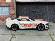Hot Wheels 2025 '67 Ford Mustang Coupe white right-side view
