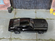 Hot Wheels 2025 '67 Mustang black Muscle Mania top view