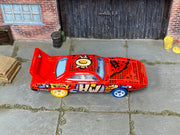2025 Hot Wheels '70 Plymouth Superbird red HW Art Cars loose car, top view