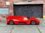 Hot Wheels 2025 Cadillac Project GTP Hypercar red left-side view