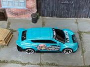 Hot Wheels 2025 Custom Kia EV6 pearl teal top view