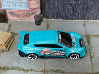 Hot Wheels 2025 Custom Kia EV6 pearl teal top view