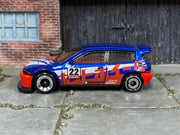 2025 Hot Wheels Honda Civic Custom blue JBB22 loose car, left-side view