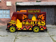 Hot Wheels 2025 Quick Bite Fuego Fajitas maroon right-side view