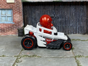 2025 Hot Wheels Skull Shaker white and red JBB73 loose car, right-side view