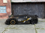 Hot Wheels 2026 LB-Works Lamborghini Huracan Coupe black left-side view