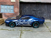 2026 Hot Wheels Muscle Bound dark blue HW Torque JKG14 loose car, right-side view
