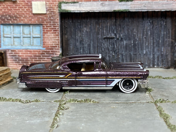 Hot Wheels '59 Bel Air 2004 Whips G7756 whitewall wheel-swap loose car, right-side view