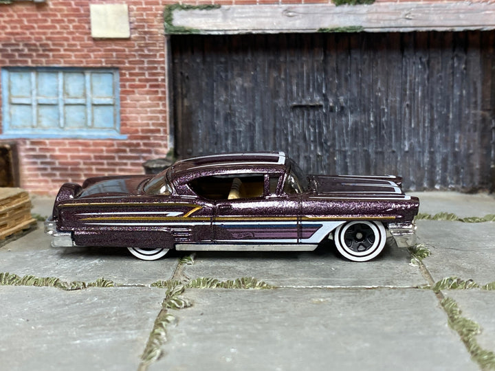 Hot Wheels '59 Bel Air 2004 Whips G7756 whitewall wheel-swap loose car, right-side view