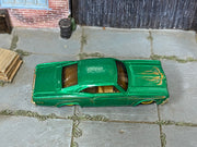 Hot Wheels '65 Chevy Impala green pinstripe loose car, top view